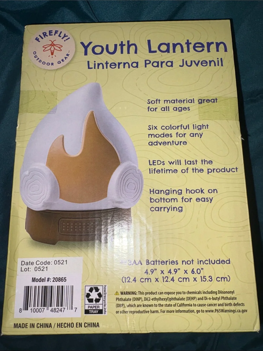 Firefly Youth Lantern - Yellow Kids Learning Light